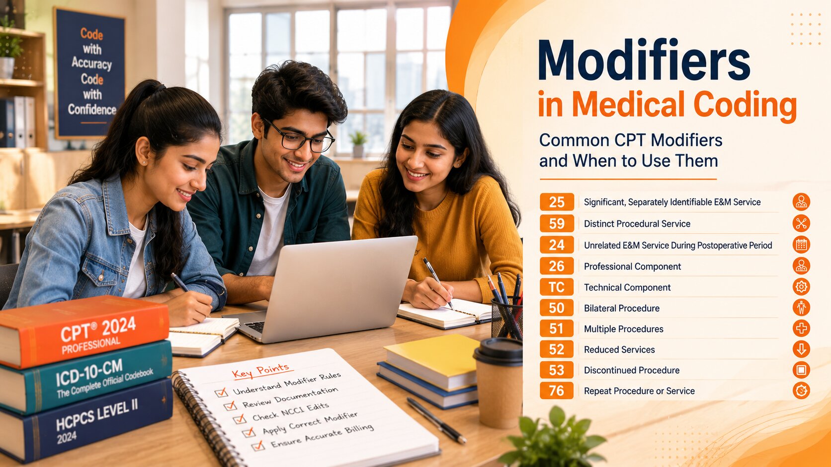Modifiers in Medical Coding: Common CPT Modifiers and When to Use Them
